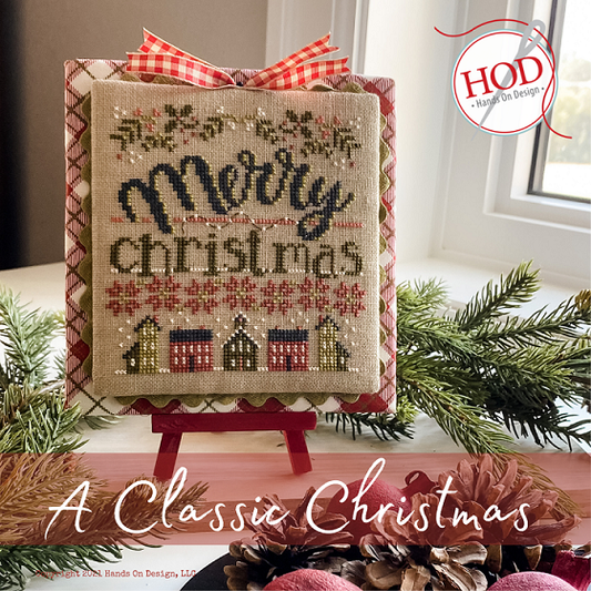Classic Christmas Cross Stitch Pattern Hands on Design PHYSICAL copy