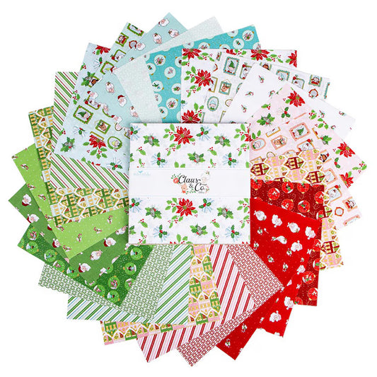 Clause & Co. 10"Stacker Fabric Collection 42 Pieces