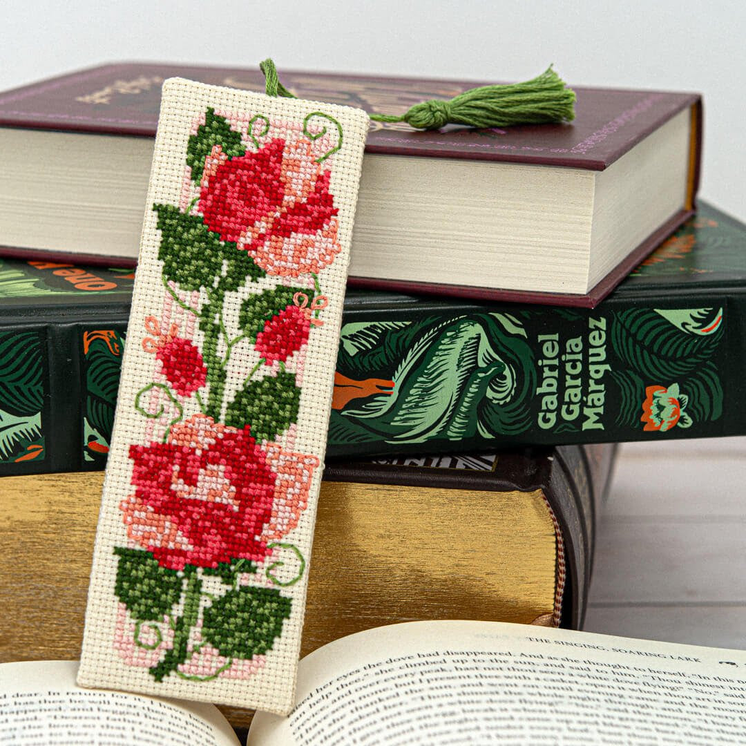 PREORDER Counting Puddles CLIMBING ROSES BOOKMARK Cross Stitch Pattern Nashville Market