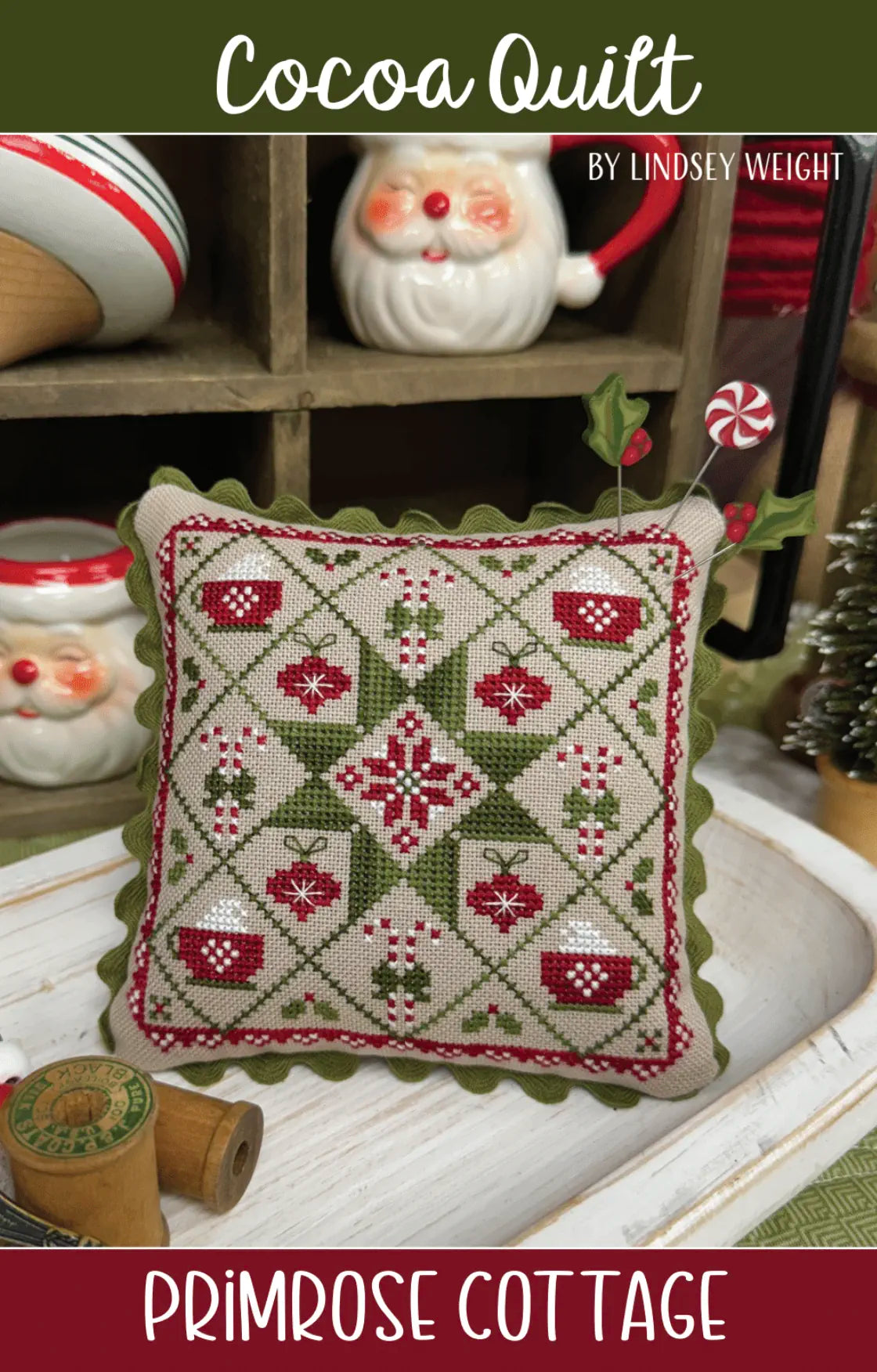 Cocoa Quilt Primrose Cottage Cross Stitch Pattern