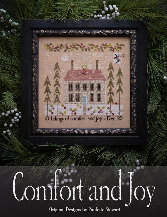PREORDER COMFORT AND JOY Plum Street Sampler Cross Stitch Pattern