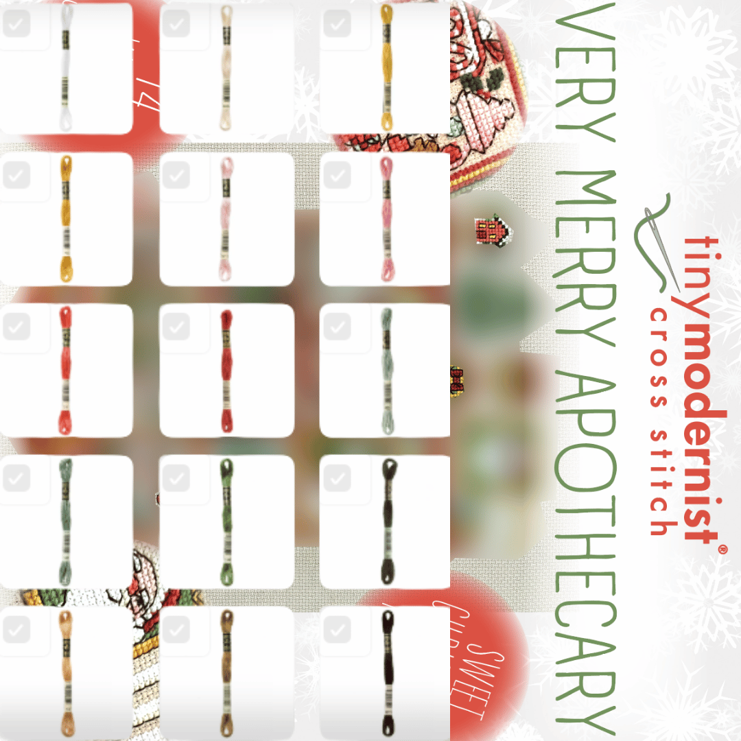 Very Merry Apothecary Floss Pack Tiny Modernist SAL