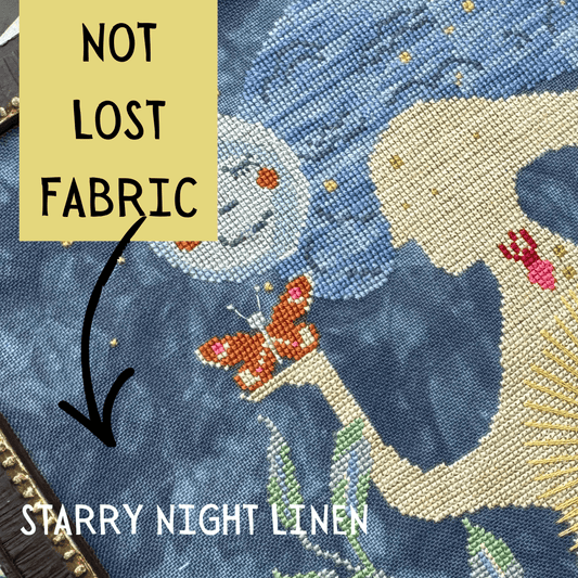 PREORDER Fabric Grace Notes Fabrics STARRY NIGHT 32 Count Linen Nashville Market