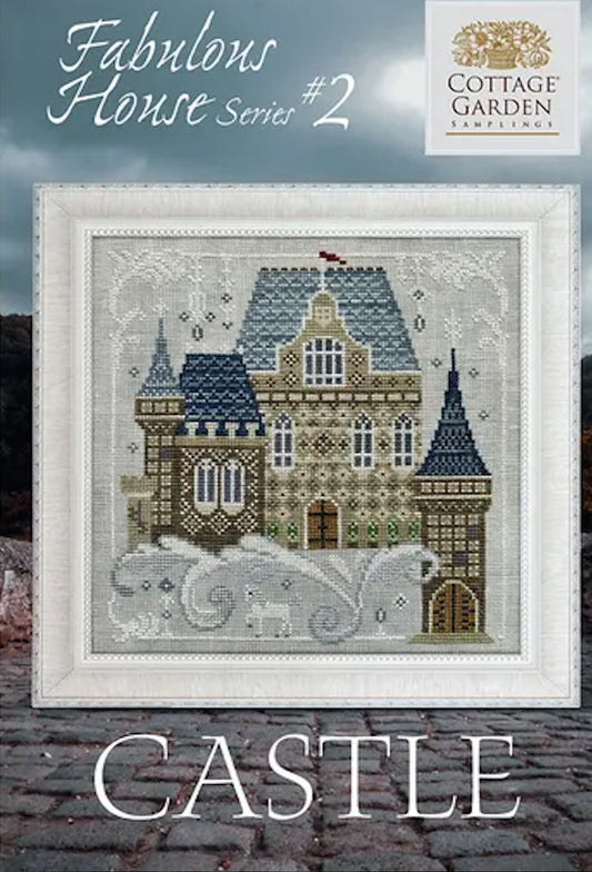 Fabulous House #2 Castle by Cottage Garden Samplings Cross Stitch Pattern PHYSICAL copy