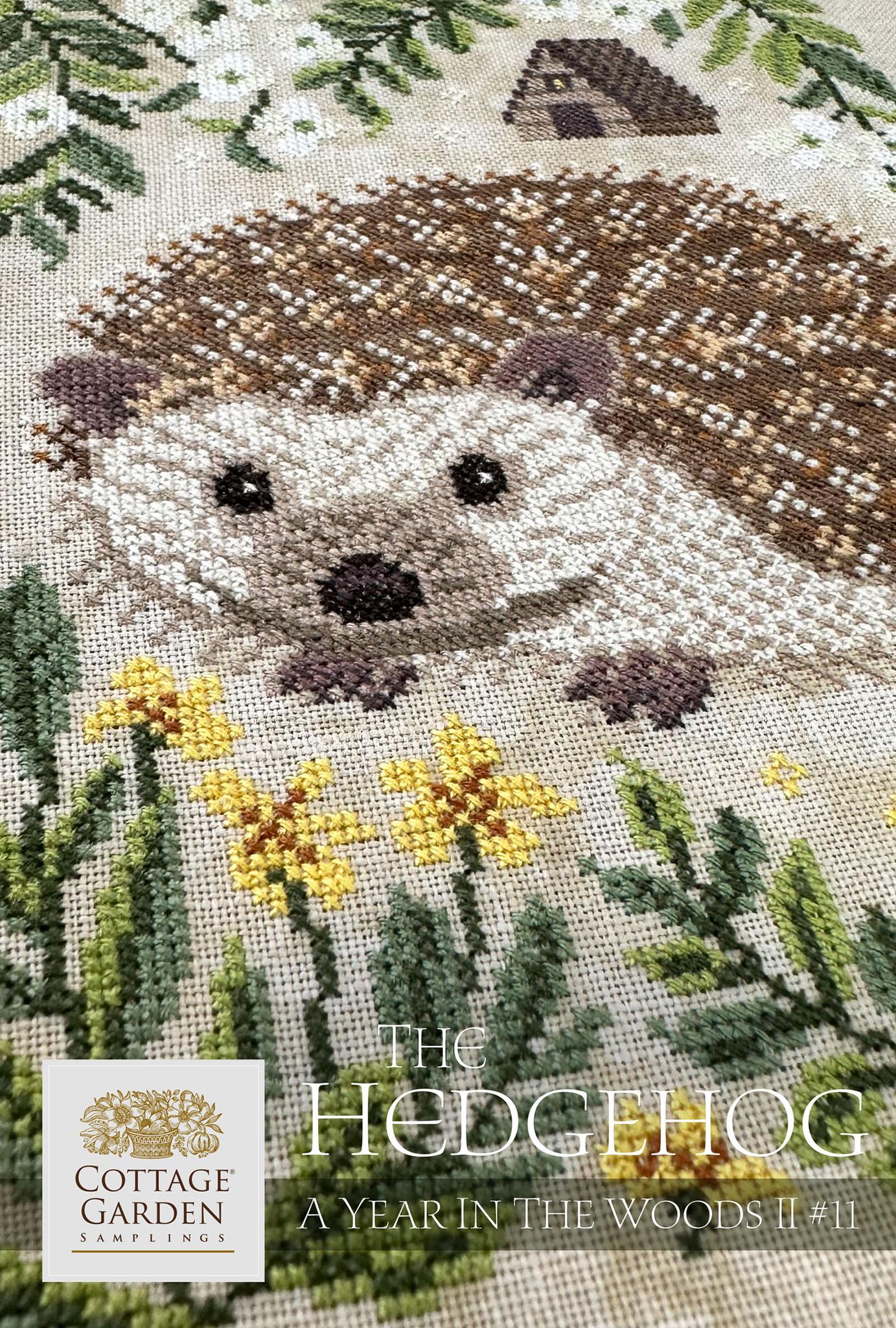 COMING SOON The Hedgehog Year in the Woods #11 by Cottage Garden Samplings Cross Stitch Pattern