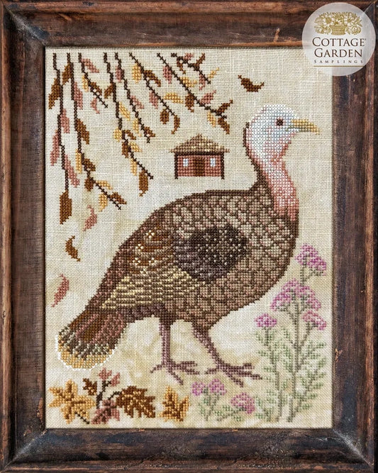 COMING SOON The Turkey A Year in the Woods II #5 by Cottage Garden Samplings Cross Stitch Pattern