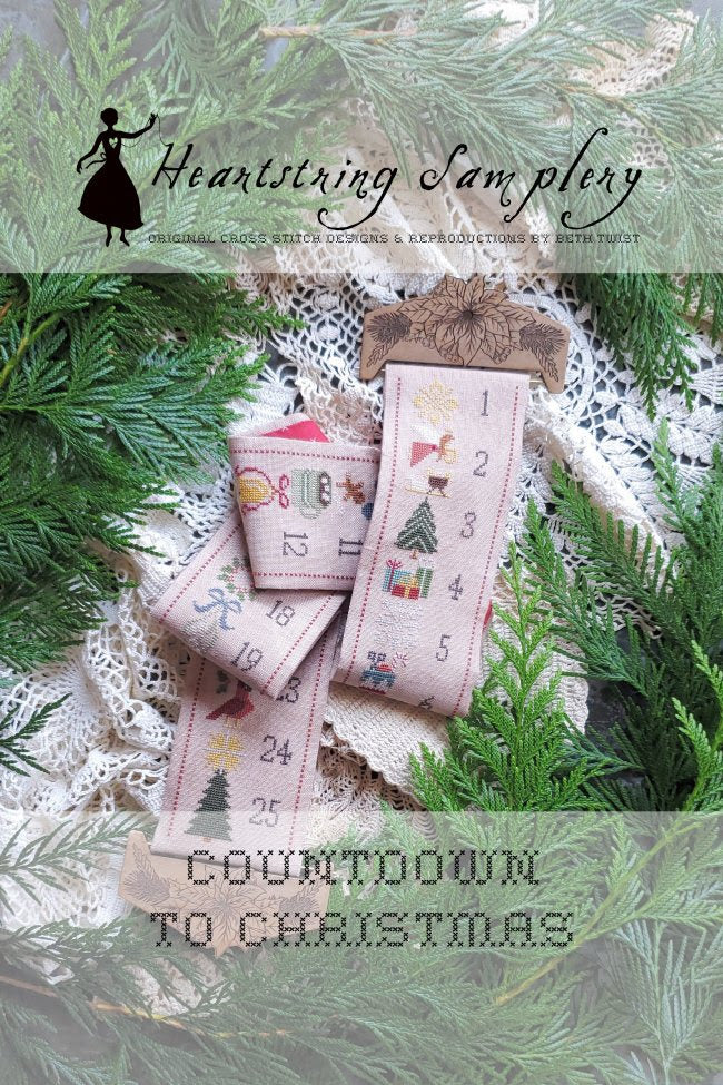 PREORDER Countdown to Christmas Heartstring Samplery Cross Stitch Pattern