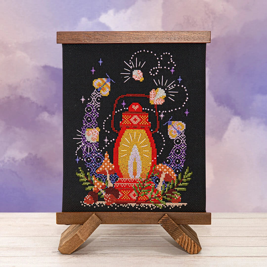 PREORDER Counting Puddles WOODLAND AGLOW Cross Stitch Pattern