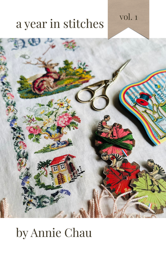 PREORDER A Year in Stitches Cross Stitch Zine by Annie Chau