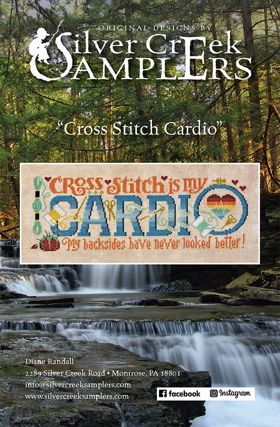 Cross Stitch Cardio Cross Stitch Pattern by Silver Creek Samplers Nashville Needlework Market