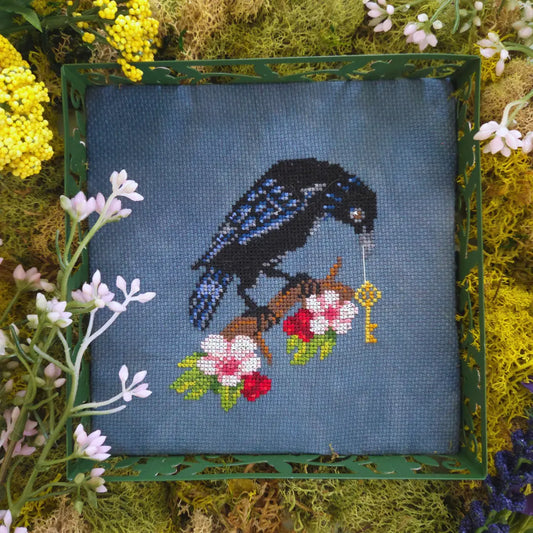 PREORDER BAD Stitch CROW IN THE HAWTHORN Cross Stitch Pattern