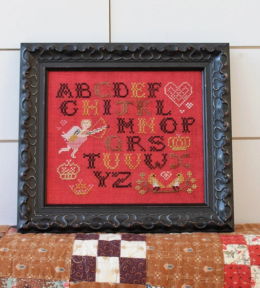 Cupid's Sampler Cosford Rise Stitchery Cross Stitch Pattern PHYSICAL copy