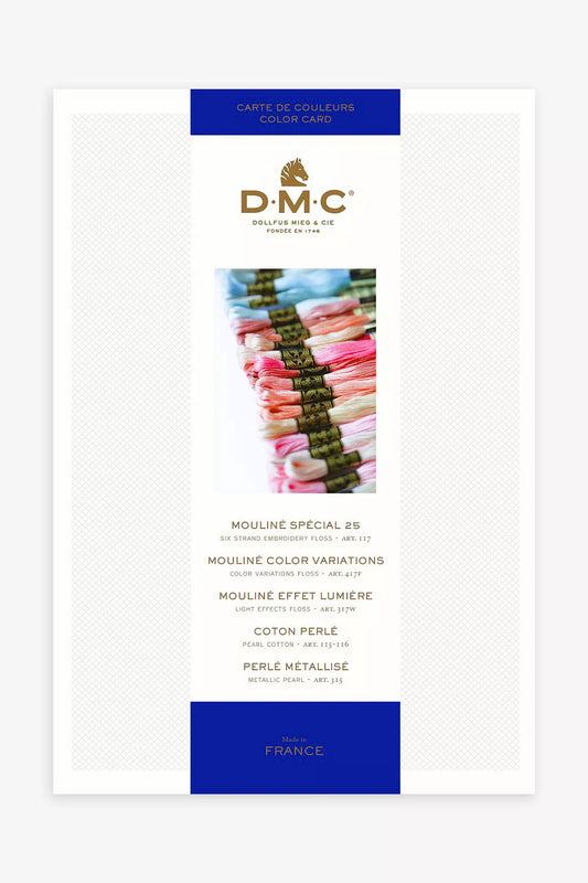 DMC Color Card with Real Thread Swatches