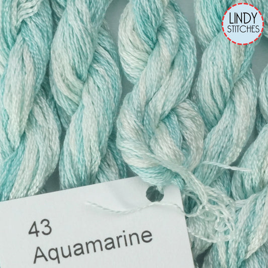 Aquamarine Dinky Dyes Silk Floss 43