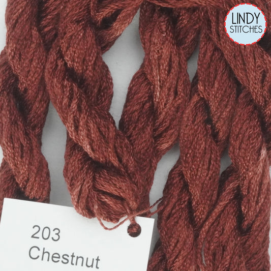 Chestnut Dinky Dyes Silk Floss 203
