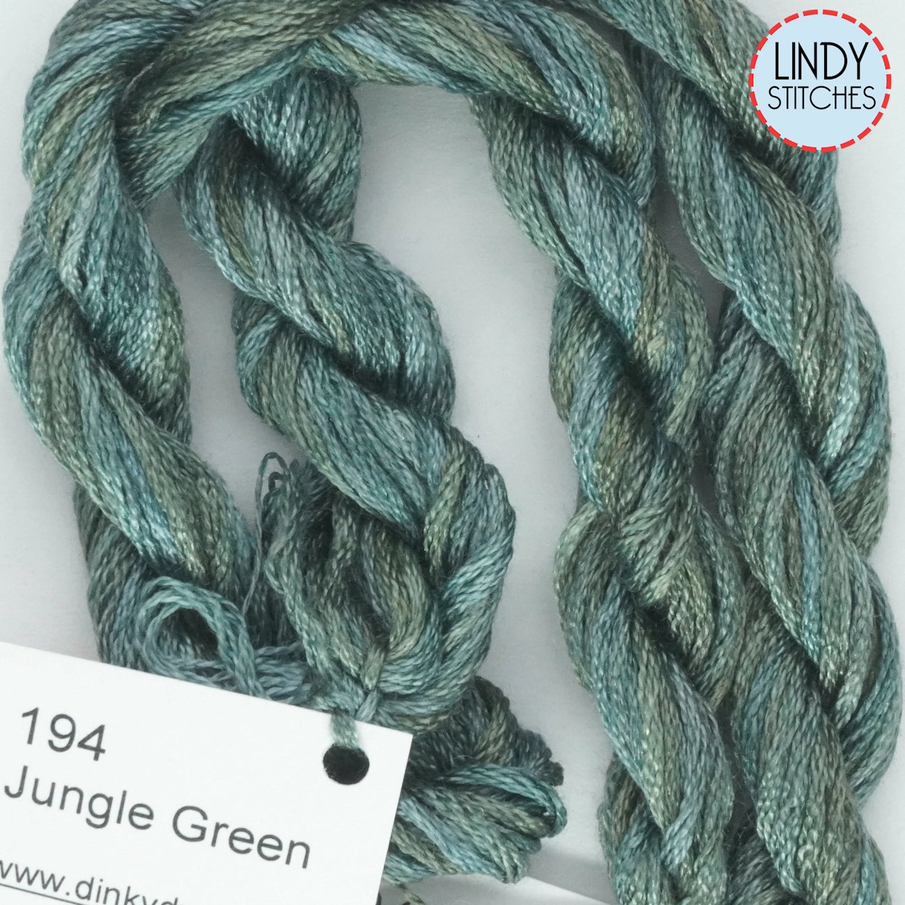 Jungle Green Dinky Dyes Silk Floss 194