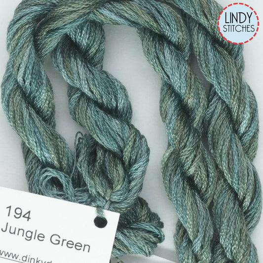 Jungle Green Dinky Dyes Silk Floss 194