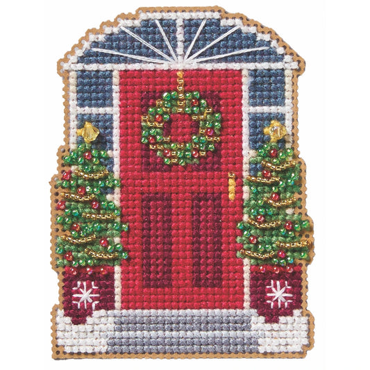 DOOR DECOR Mill Hill Ornament Beads Cross Stitch Kit