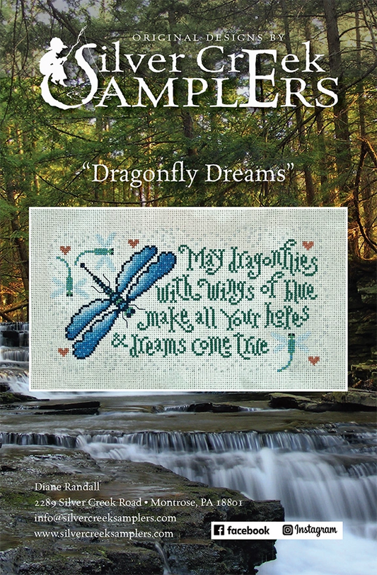 Dragonfly Dreams Cross Stitch Pattern by Silver Creek Samplers Nashville Needlework Market