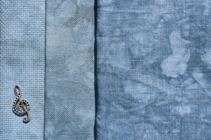 36 Count Earl Grey Edinburgh Linen Hand Dyed Fabrics by Grace Notes Fabrics