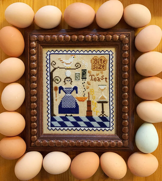 Egg in a Bowl Cross Stitch Pattern by Carriage House Samplings