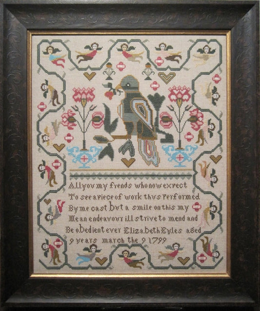 Elizabeth Eyles 1799 Cross Stitch Pattern by The Scarlet Letter
