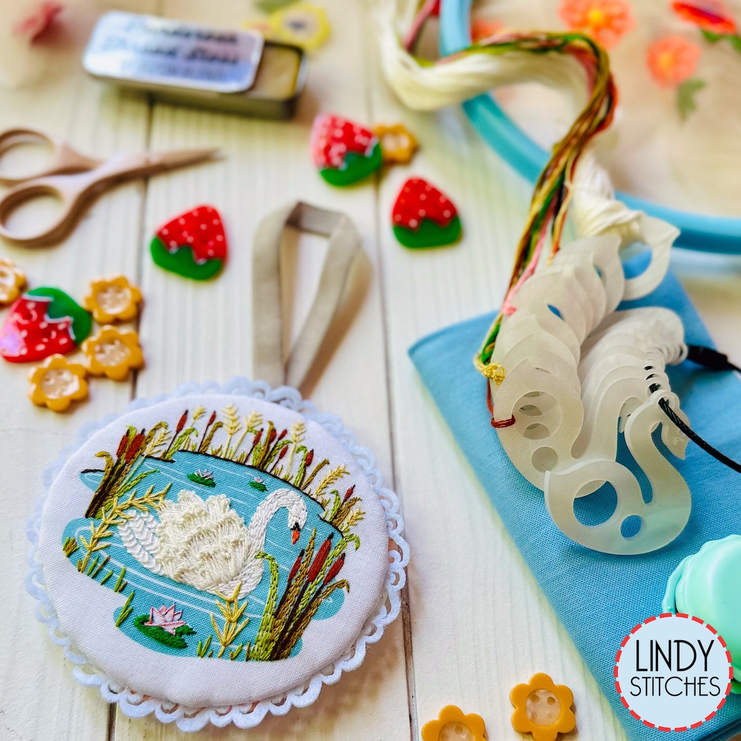 Swan - Embroidery Stitch Sampler Kit