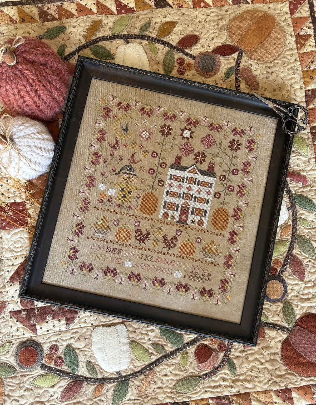 Pansy Patch ENCHANTED AUTUMN SAMPLER Cross Stitch Pattern