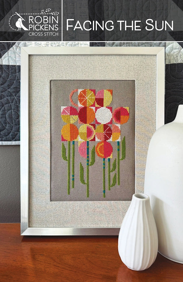 PREORDER Facing the Sun Cross Stitch Pattern by Robin Pickens Nashville Market