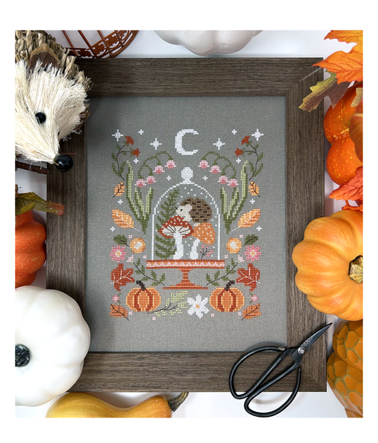 PREORDER Tiny Modernist FALL BELL JAR Cross Stitch Pattern