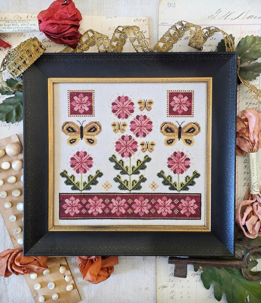 Fanciful Flower Cross Stitch Pattern by Hello from Liz Mathews Nashville Market