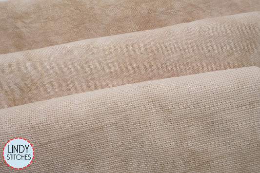 40 count Picture This Plus Faun Newcastle Linen Hand Dyed Fabric