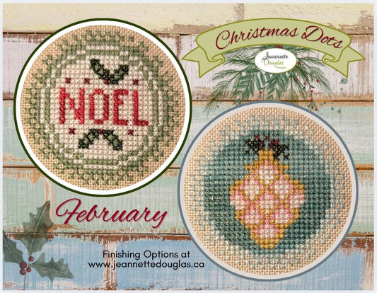 Christmas Dots Series February by Jeannette Douglas Designs Nashville Market