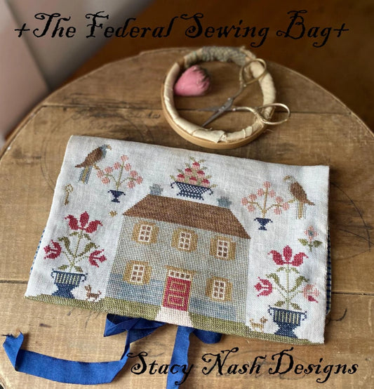 PREORDER The Federal Sampler Sewing Bag Stacy Nash Cross Stitch Pattern