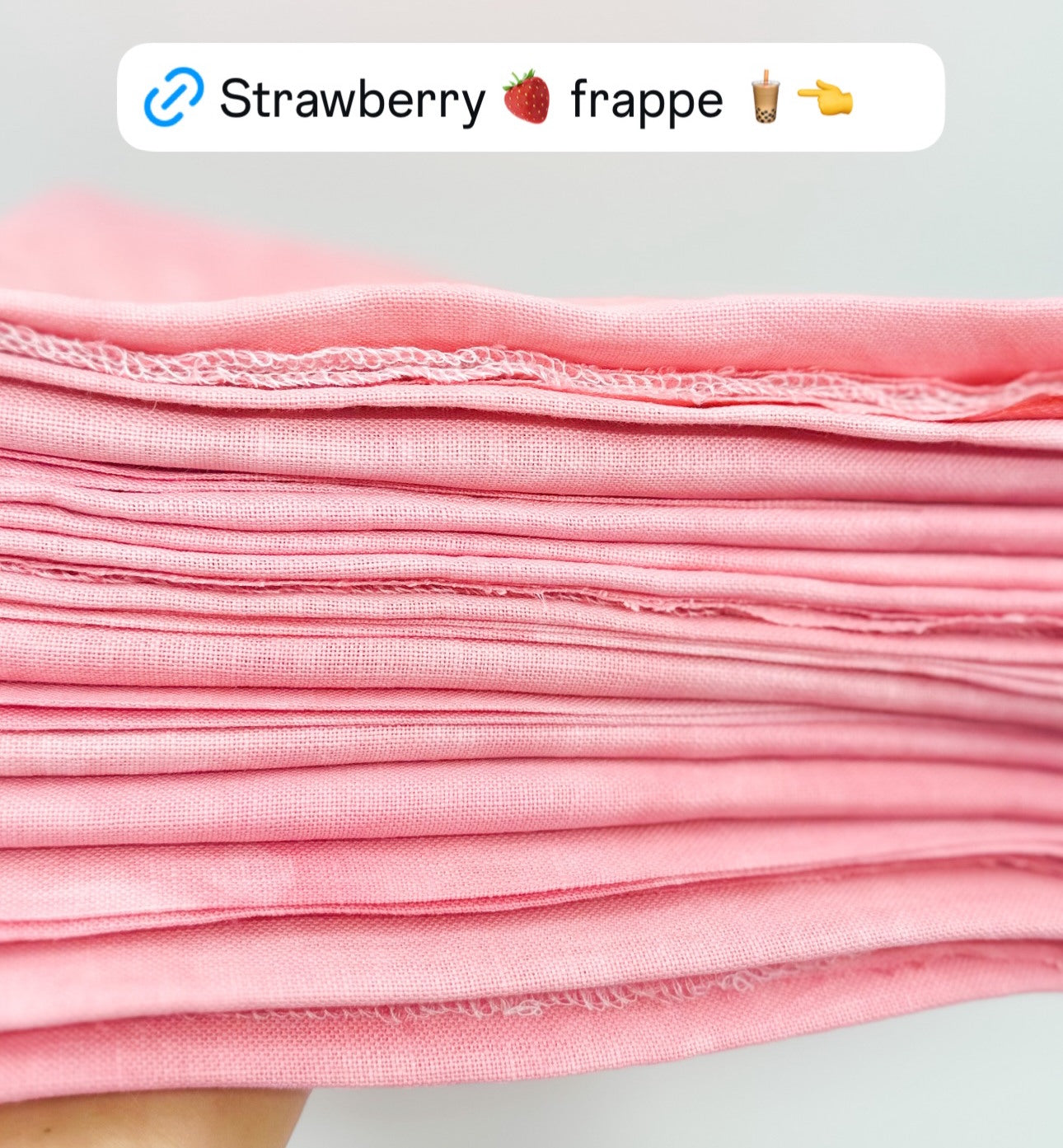 18 count Strawberry Frappe Aida Cross Stitch Fabric by Fiberlicious
