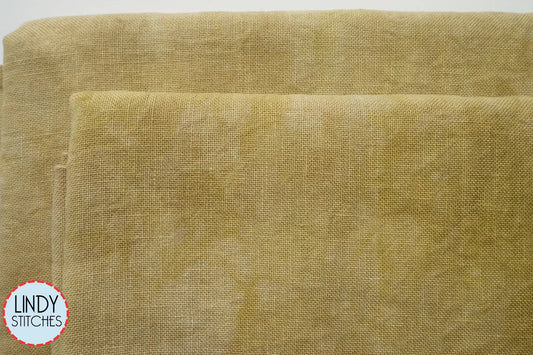 36 count Sand Edinburgh Linen Fiber on a Whim Hand Dyed Cross Stitch Fabric