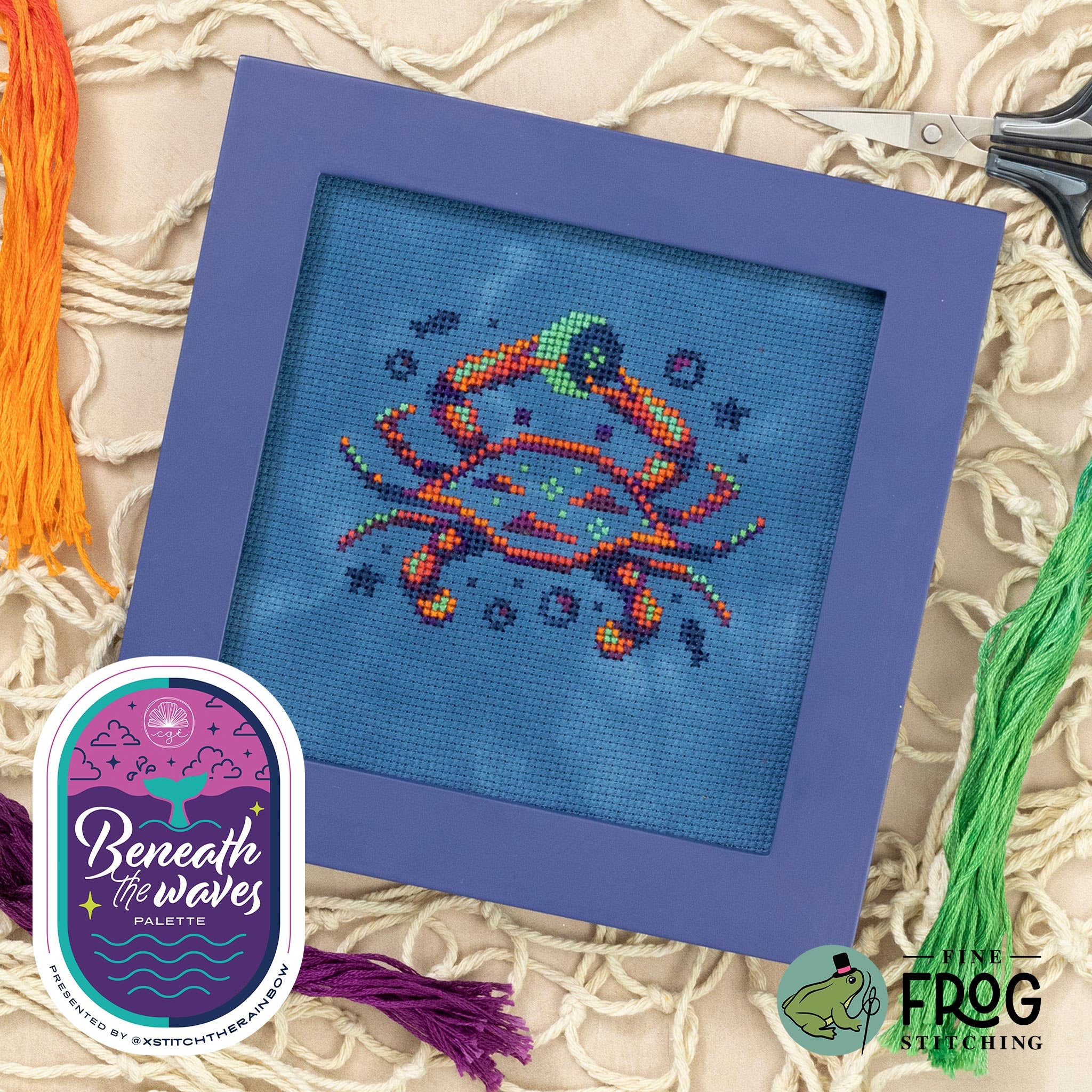 FLOSS PACK for Beneath the Waves XStitch the Rainbow Collab