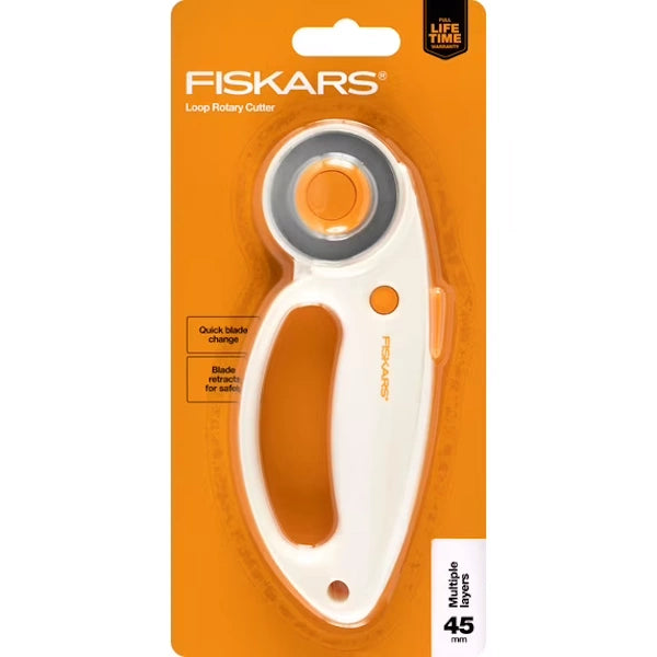 Fiskars Loop Rotary Cutter 45mm – Lindy Stitches