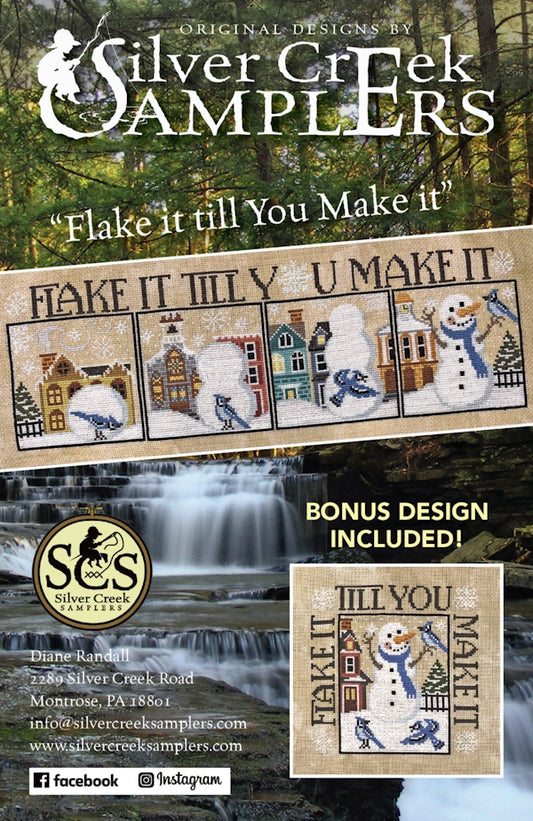 Flake it till You Make it Cross Stitch Pattern by Silver Creek Samplers Nashville Needlework Market