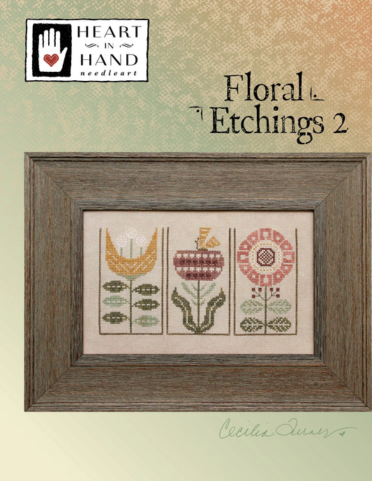 Floral Etchings 2 by Heart in Hand Cross Stitch Pattern