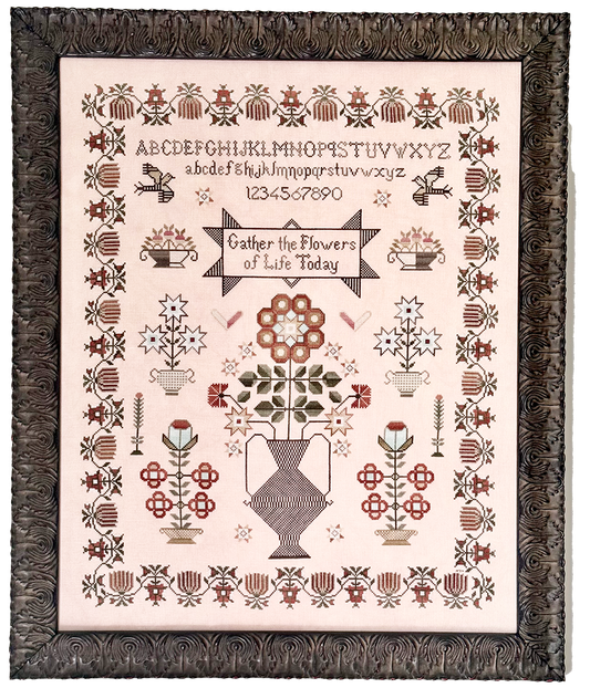 Floral Fantasy Cross Stitch Pattern by Fox and Rabbit Nashville Market