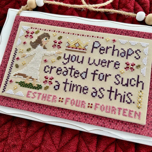 For Such a Time Cross Stitch Pattern by Sweet Wing Studio PHYSICAL copy