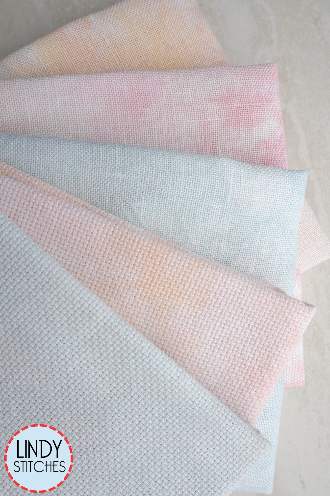 18 count Parliament Aida Hand Dyed Fabric by Forbidden Fiber Co