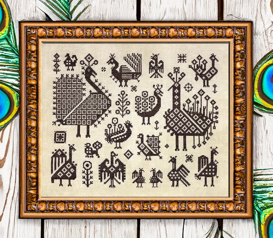 Fowl Mood Ink Circles Cross Stitch Pattern