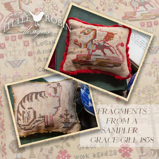 SALE Fragments from a Sampler Cross Stitch Little Robin Designs Physical Copy