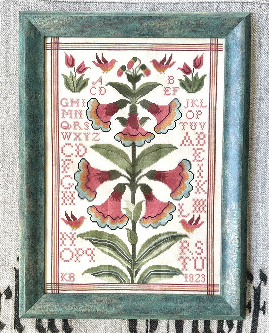 Fraktur Flowers Cross Stitch Pattern Kathy Barrick PHYSICAL copy