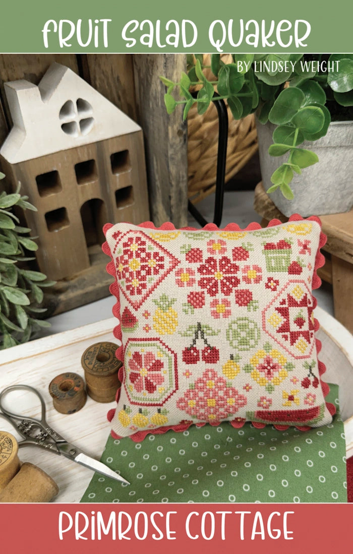 Fruit Salad Quaker Cross Stitch Pattern by Primrose Cottage