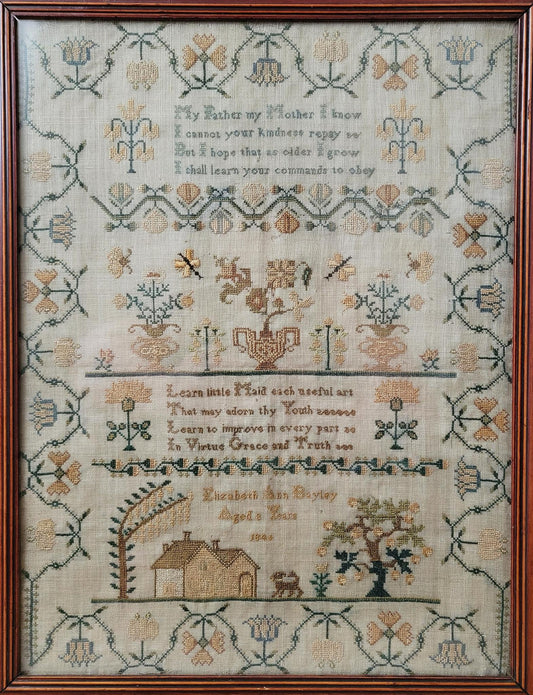 PREORDER GOLDEN SAMPLER REPRODUCTION by Hello From Liz Mathews Cross Stitch Pattern