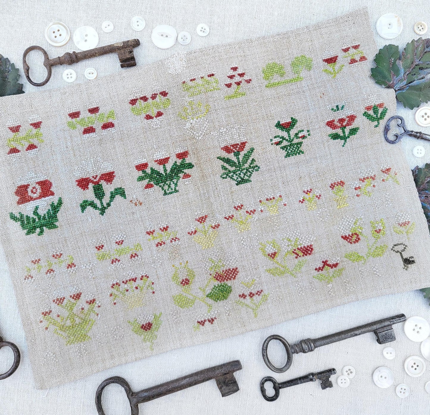 PREORDER GARDEN ROWS by Hello From Liz Mathews Cross Stitch Pattern