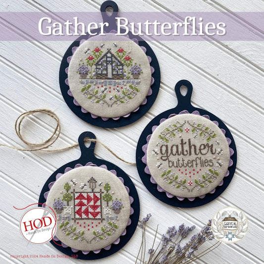 Gather Butterflies Hands on Design Cross Stitch Pattern